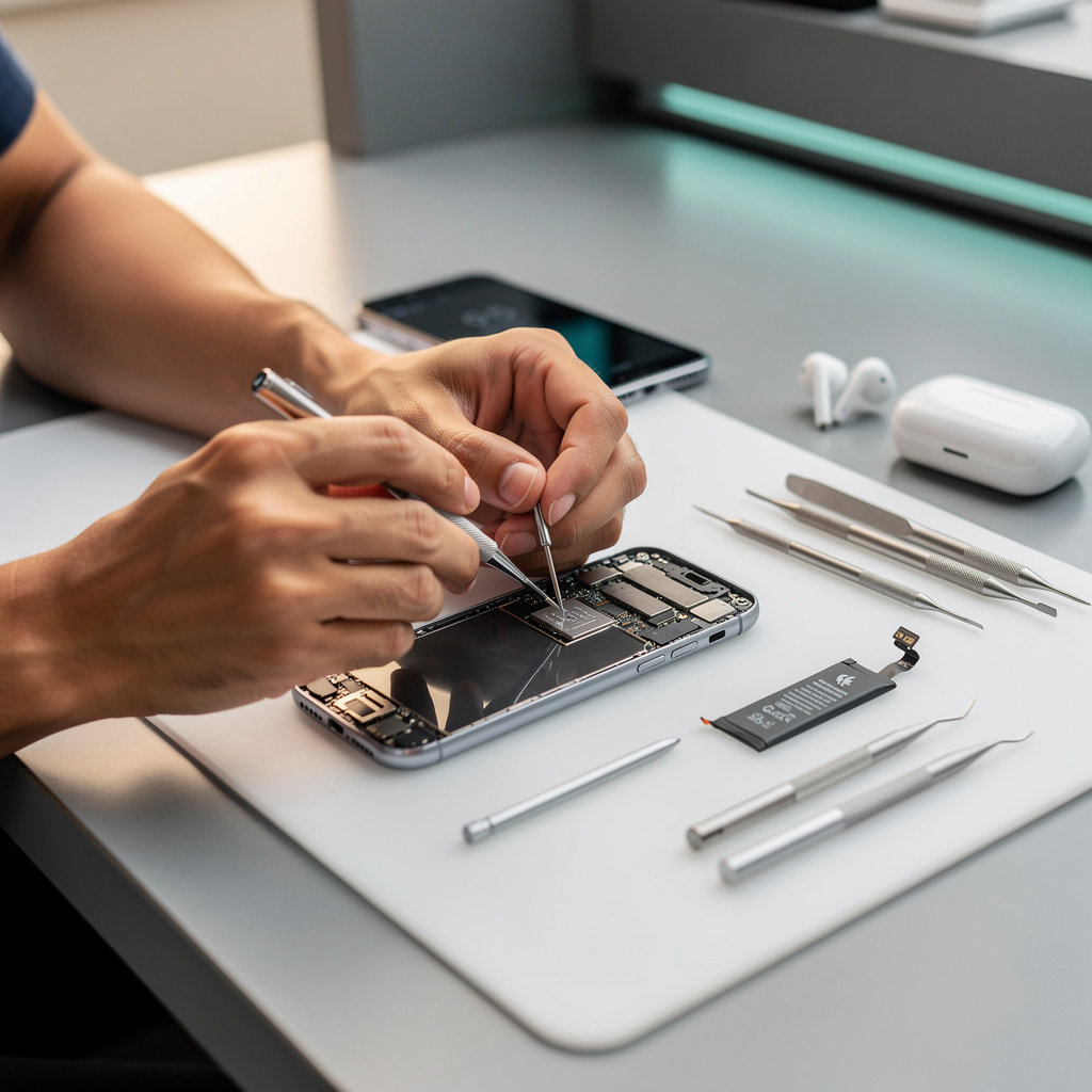 Los Amigos Wireless technicians performing expert phone repairs and wireless service consultations in San Diego